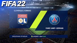 FIFA 22  Olympique Lyonnais vs Paris Saint Germain  2223 Ligue 1 [upl. by Lein786]