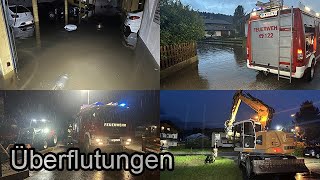 🚒 Starkregen sorgt für zahlreiche Feuerwehreinsätze im Bezirk Kufstein 🚓 [upl. by Gorga]