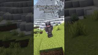 When entire smp is against you so you pulled this move minecraft minecraftpvp minecraftshorts [upl. by Netsua629]