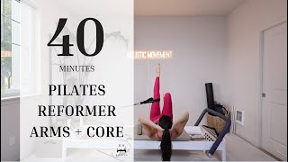 Pilates Reformer  Intermediate  Arms  Core [upl. by Allerym200]