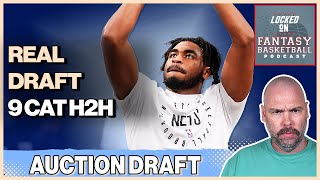 NBA Fantasy Basketball Auction Draft 9 Cat H2H  Cash League [upl. by Nunes455]