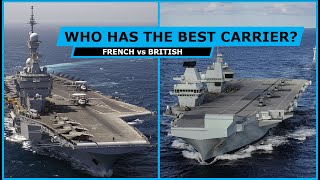 HMS Queen Elizabeth vs FS Charles de Gaulle Carrier Comparison [upl. by Siraf]