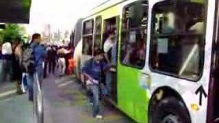 Transantiago primer dia [upl. by Nylatsyrc525]