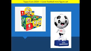 Topps COMPLETE Euro 2024  I love football Mini Figure set [upl. by Ahsekal]