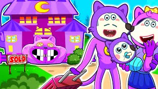 CATNAP BUYS HIS NEW HOUSE  Funny Playtime With Mommy Wolf  Cartoons for Kids [upl. by Aimo]