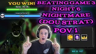 How to beat Game 3 Night 6 on Nightmare in Five Nights TD Duo Strat POV 1 feat KMG Gamingfnaf td [upl. by Rodolfo853]