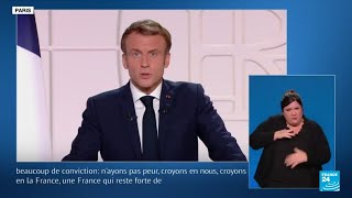 REPLAY  Allocution dEmmanuel Macron • FRANCE 24 [upl. by Drehcir]