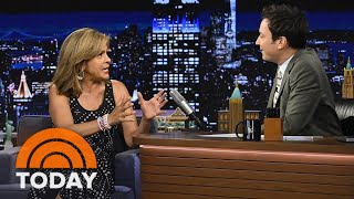 Hoda Kotb shares story of her first day at NBC with Jimmy Fallon [upl. by Werdnaed]