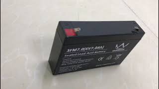 6V7AH 6V8AH UPS and alarm system power battery [upl. by Sharia]