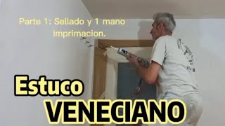 Estuco Veneciano Blanco Parte 1 Meco [upl. by Arta]