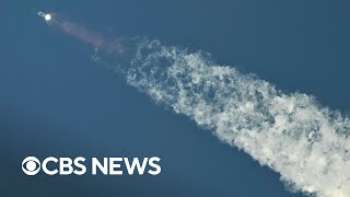 SpaceX launches Super HeavyStarships sixth test flight  CBS News [upl. by Finlay139]