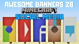 ✔ 5 AWESOME MINECRAFT BANNER DESIGNS WITH TUTORIAL 28 [upl. by Luanne544]