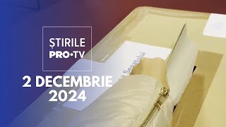 Știrile PRO TV  2 Decembrie 2024 [upl. by Stewardson]