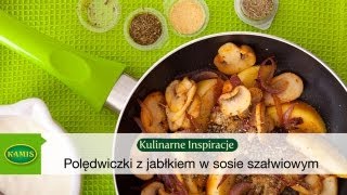 Kamis Kulinarne Inspiracje  Polędwiczki z jabłkiem w sosie szałwiowym [upl. by Atterg]