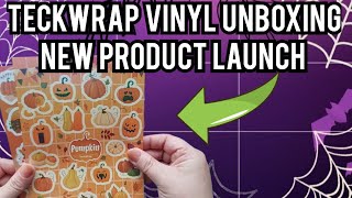 Teckwrap Craft Vinyl and MORE unboxing and spooky creation [upl. by Nylirem57]