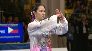 Agatha Wong wins GOLD in Wushu Taijiquan event  2019 SEA Games [upl. by Bubalo292]