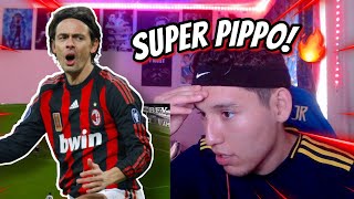 REACTION Filippo Inzaghi Super Pippo Best Goals🔥 [upl. by Ecirtak26]