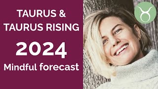 TAURUS SUN amp TAURUS RISING ASTROLOGY YEARLY FORECAST 2024 [upl. by Rennane385]