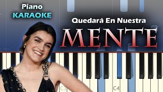 Amaia  Quedará En Nuestra Mente  Piano KARAOKE  Tutorial  Cover [upl. by Notsud135]