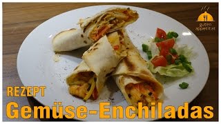 REZEPT GEMÜSE  ENCHILADAS gutenappetitat [upl. by Ahsenauq459]