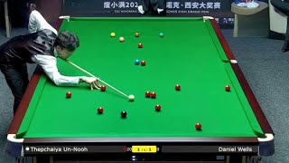 Thepchaiya UnNooh vs Daniel Wells  Xian Grand Prix 2024  Part 1 [upl. by Assele]