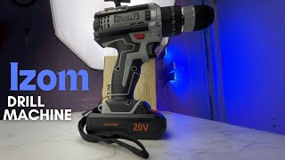 IZOM Wireless Drill Machine 20W Unboxing amp Detailed Review [upl. by Barnet170]