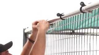 How to Install Kennel Shade amp Bows on a Premier Dog Kennel [upl. by Scevor]