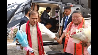 Nagaland Assembly elections 2023 Himanta Biswa Sarma campaigns for BJP minister Temjen Imna Along [upl. by Noral]