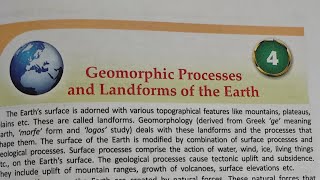 Ch 4 Geomorphic Processes and Landforms Class9 Physical Geography English medium SchoolWBBSE [upl. by Sierra]