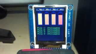 Chargeur piles alcaline  Arduino  LCD 18 [upl. by Ehctav52]