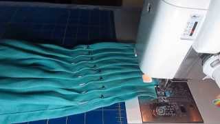 Sleeping Baby Productions LLC Pleating and sewing a ring sling [upl. by Cocke]