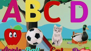 A For Apple 🍎 B For Ball ⚽️  ABCD  A To Z Alphabets Learning  Phonics Song  ABC Song kids Rhymes [upl. by Alehtse]