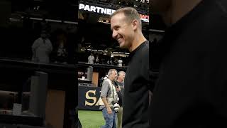 Saints Legends Drew Brees amp Steve Gleason at Caesars Superdome Week 1 nfl saints shorts [upl. by Trout]