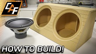 How to build  Wedge Subwoofer Box Enclosure SIMPLE amp LOUD [upl. by Meerak]