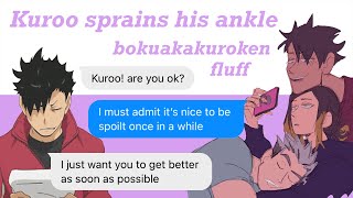 Kuroo sprains his ankle  bokuakakuroken timeskip [upl. by Leff]