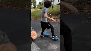 I got off like that on purpose ripstick skater skateboard skatergirl fail skatingfails bestie [upl. by Nirrad]