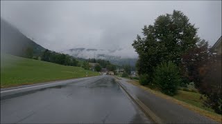 483  Abfahrt von Versam nach Ilanz im starken Regen dieses Mal [upl. by Safoelc]