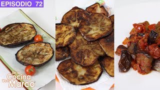 3 recetas con BERENJENAS faciles 🍆 fritas al horno y con tomate [upl. by Dolhenty]