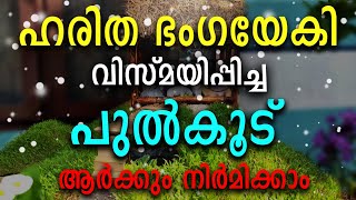 How to make christmas crib with real grass pulkoodu ഈസി ആയി പുൽക്കൂട് ഉണ്ടാക്കാം 🎄 [upl. by Tham]