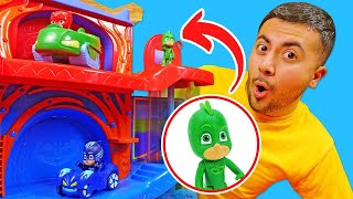 Pijamaskeliler oyun videoları Romeo PJ Masks oyuncaklarını klonlaştırıyor Çocuk oyunları [upl. by Lanti976]