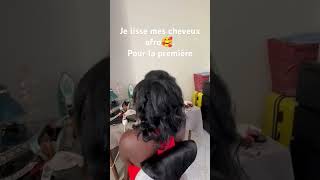 comment lisser les cheveux afro  le lien de la vidéo complete dans les commentaires cheveuxafro [upl. by Arther]