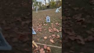 Beautiful Spooky Fall Day Allaire State Park NJ Halloween Decorations halloween fallfun fallcolor [upl. by Asilram]