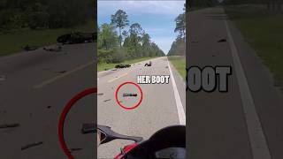 Worst Motorcycle Crash bikelife crash [upl. by Lewse]