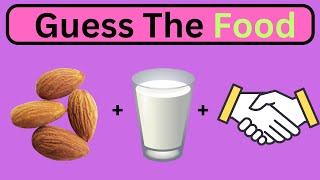 Guess The Food By Emoji  Food and Drink by Emoji Quiz [upl. by Eyla]