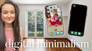 DECLUTTER YOUR PHONE and simplify your life  DIGITAL MINIMALISM [upl. by Megen456]