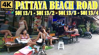 Pattaya Beach Road Soi 131  132  133  134 March 2024 Thailand [upl. by Maillliw]