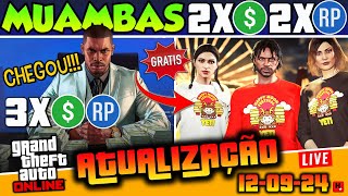 GTA V ONLINE ATUALIZAÇÃO COM 2X DINHEIRO EM MUAMBAS ➕3X 3XRP BÔNUS SEMANAL GTA 5 ATÉ 19092024 [upl. by Aihcsrop]