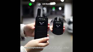 RETEVIS B3S Ultra Thin Portable FRS Handheld Radio with LCD Display [upl. by Dadirac860]