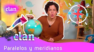 Aprende Geografía paralelos y meridianos  Ciencias naturales  Aprendemos en Clan [upl. by Dracir]