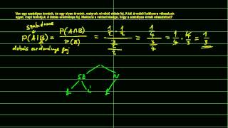 Feltételes valószínűség 1 példa [upl. by Rillings]